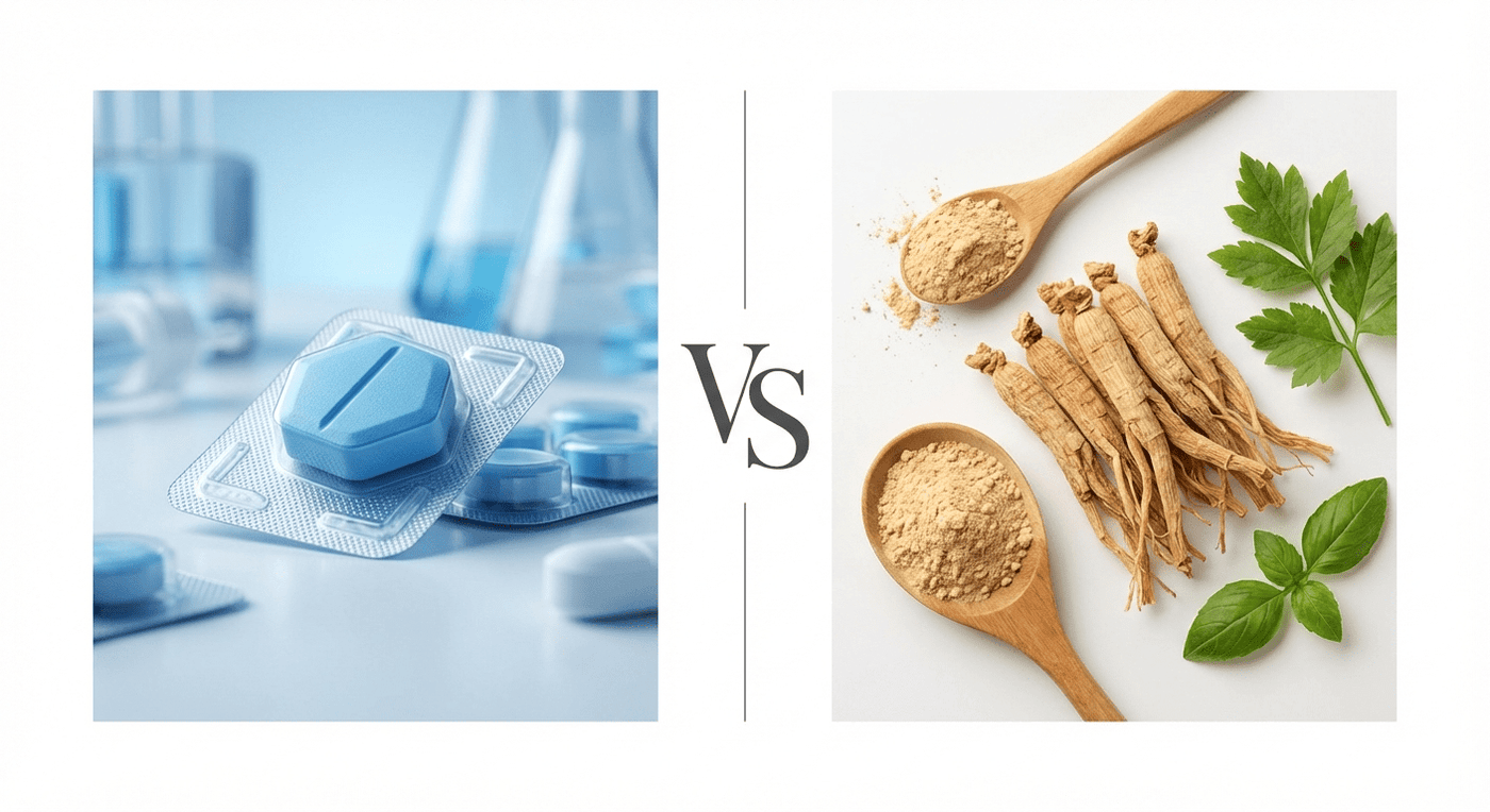 Pflanzliche Potenzmittel vs. Viagra: Der ehrliche Vergleich